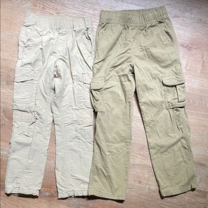 Set of 2 Joe Fresh Kids Cargo Pants in Cream and Tan‎
